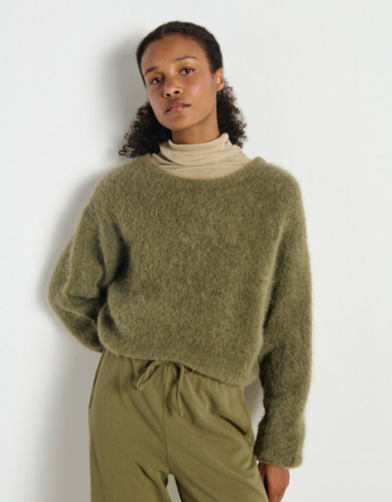 American Vintage Pull 'Niby' - Kaki - Nib18A - American Vintage