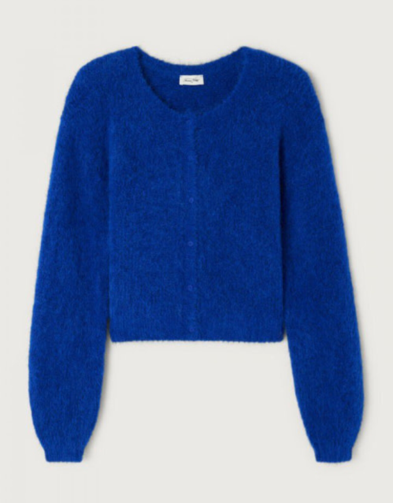 American Vintage Cardigan 'Niby' - Bleu Roi Chine - Nib19C - American Vintage