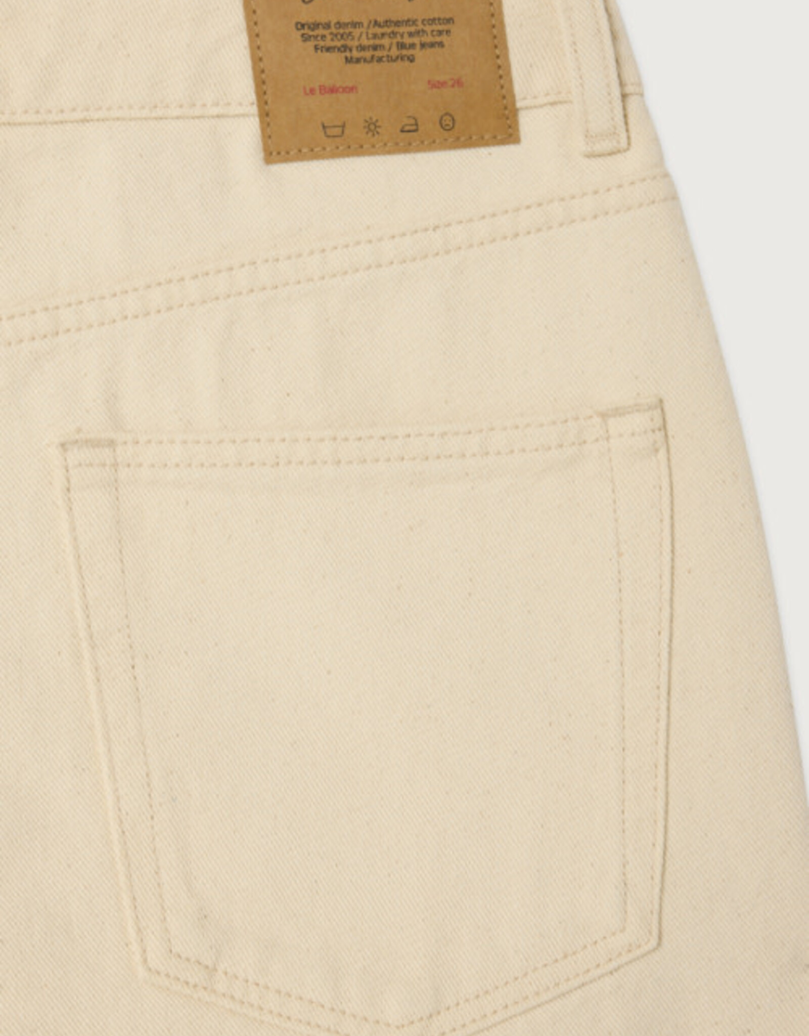 American Vintage Jeans Balloon  'Snopdog' - Ecru - Snop11B - American Vintage