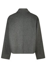 Korte Mantel 'Hamra' - Grey Melange - Neo Noir