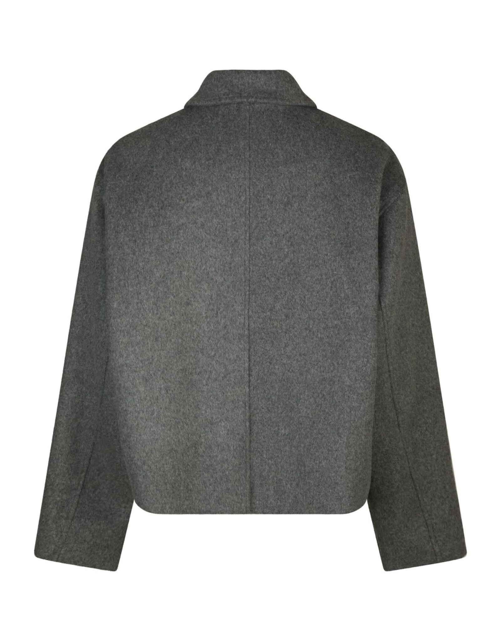 Korte Mantel 'Hamra' - Grey Melange - Neo Noir