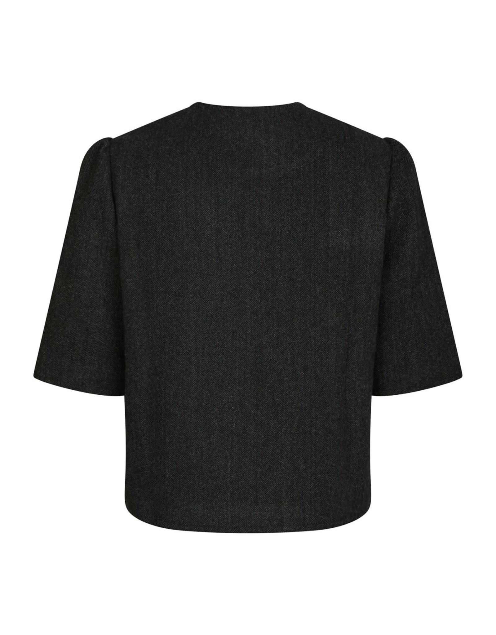 Blazer-Blouse 'Xanthe' - Dark Grey - Neo Noir