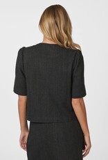 Blazer-Blouse 'Xanthe' - Dark Grey - Neo Noir