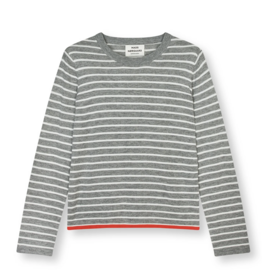 Mads Norgaard Pull 'Ivy' - Grey Melange/Vanilla Ice - Mads Norgaard