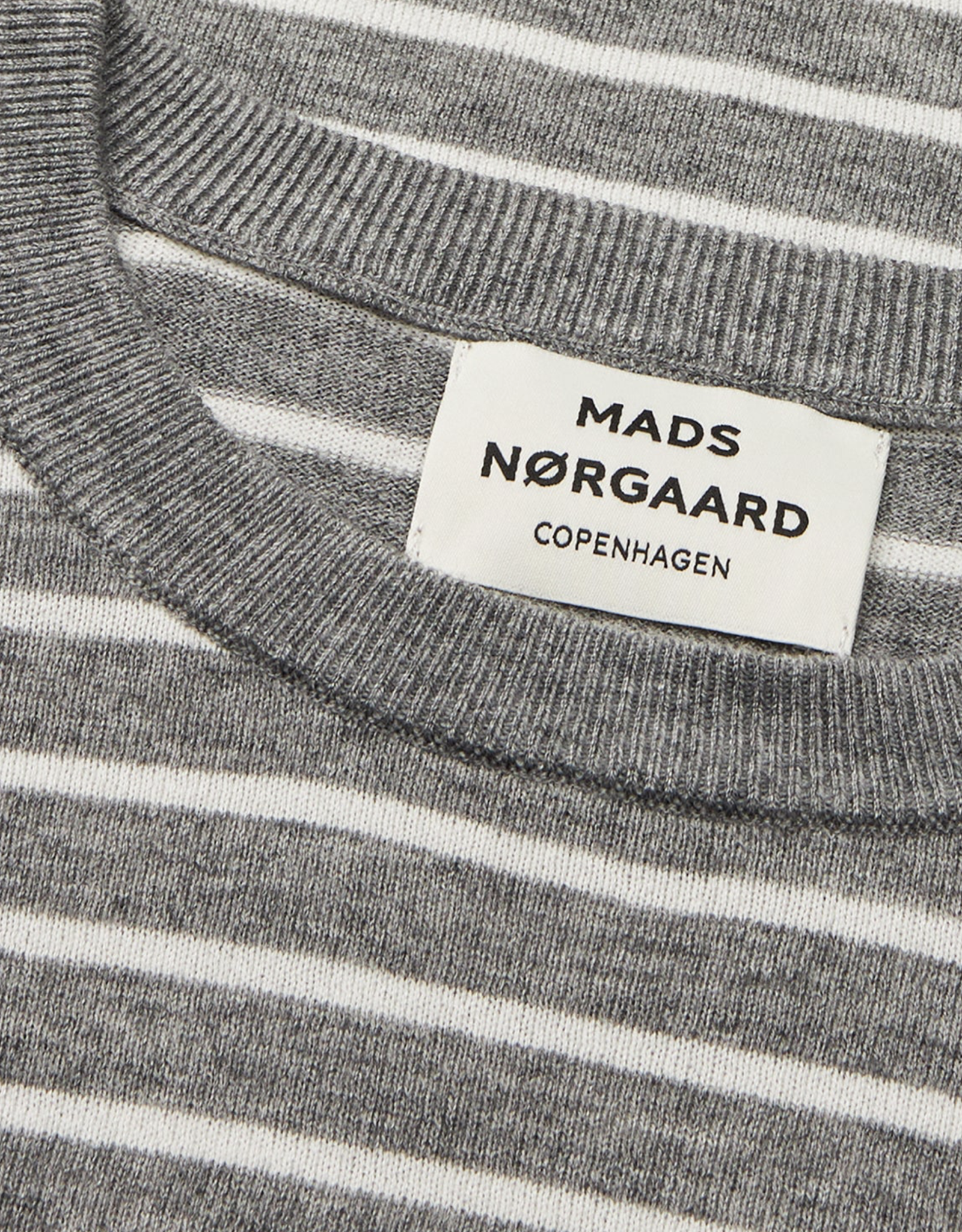 Mads Norgaard Pull 'Ivy' - Grey Melange/Vanilla Ice - Mads Norgaard