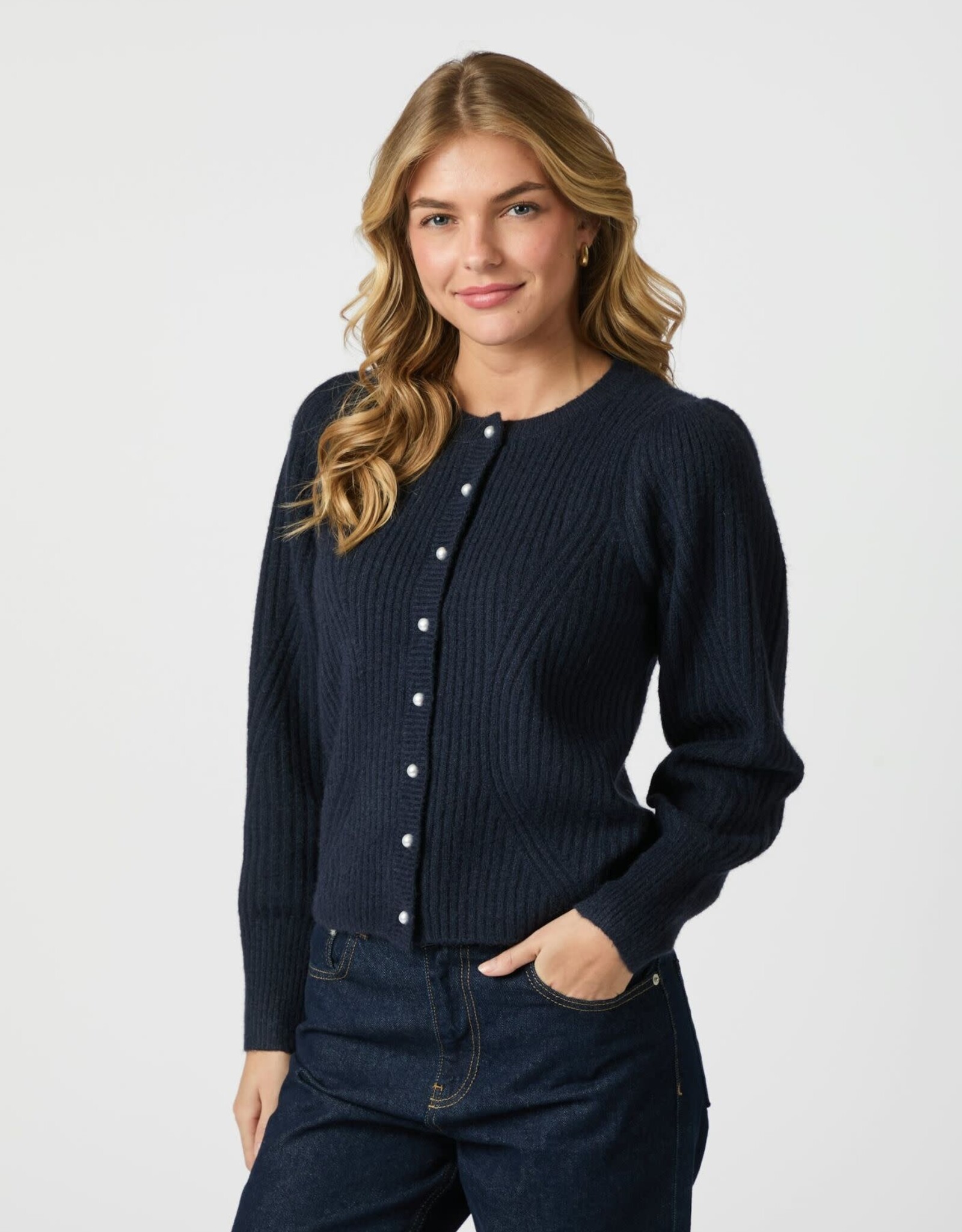 Cardigan 'Puli' - Navy - Neo Noir