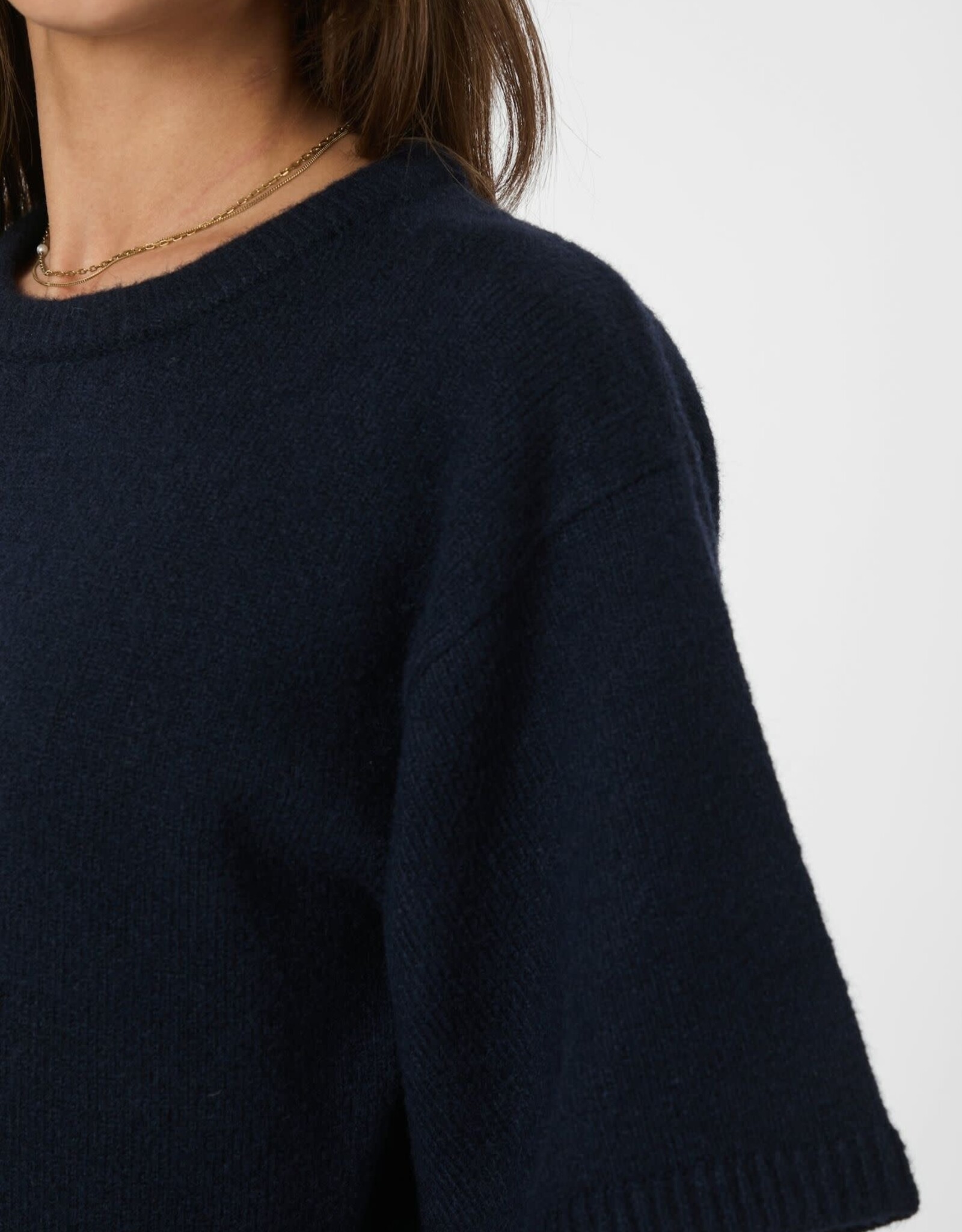 Pull Korte Mouw 'Asha' - Navy - Neo Noir