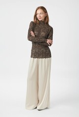 Blouse Laceflower 'Liza' - Chocolate Brown - Neo Noir