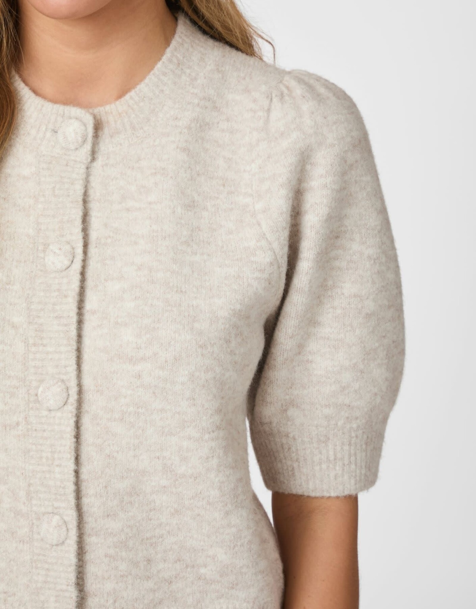 Cardigan 'Trudy' - Beige Melange - Neo Noir