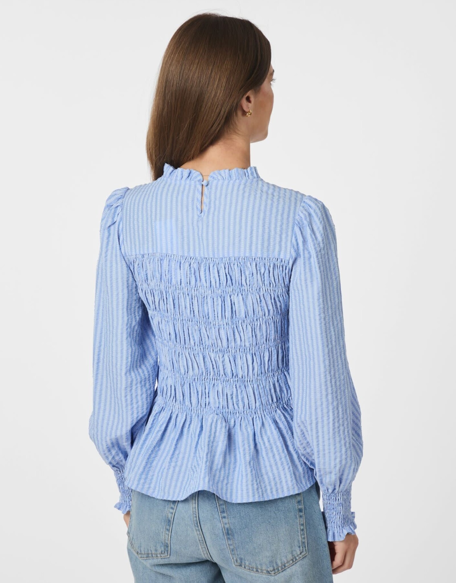 Blouse Stripe 'Possa' - Light Blue - Neo Noir