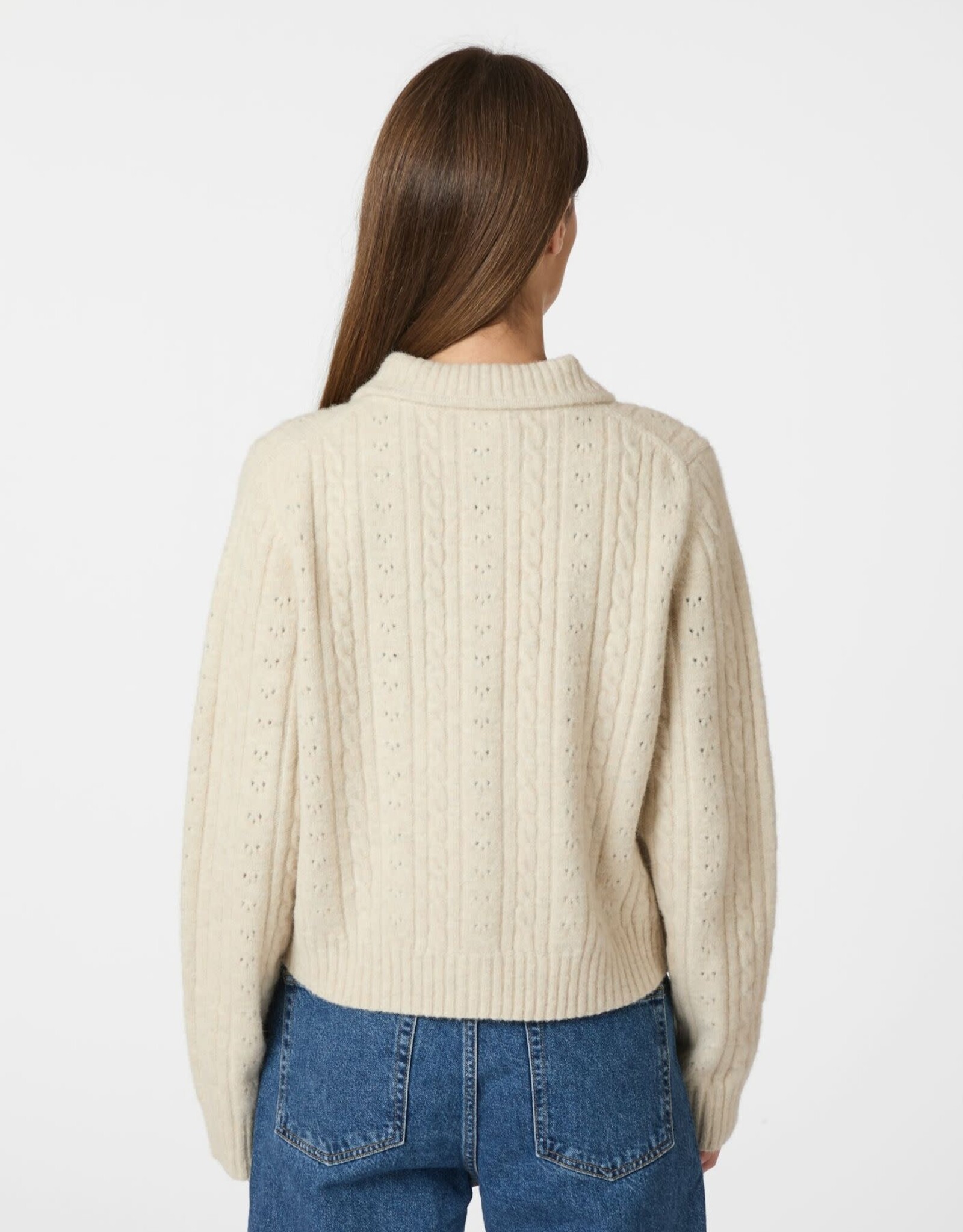 Cardigan 'Emelie' - Ivory - Neo Noir