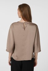 Blouse Heavy Sateen 'Liora' - Dark Taupe - Neo Noir