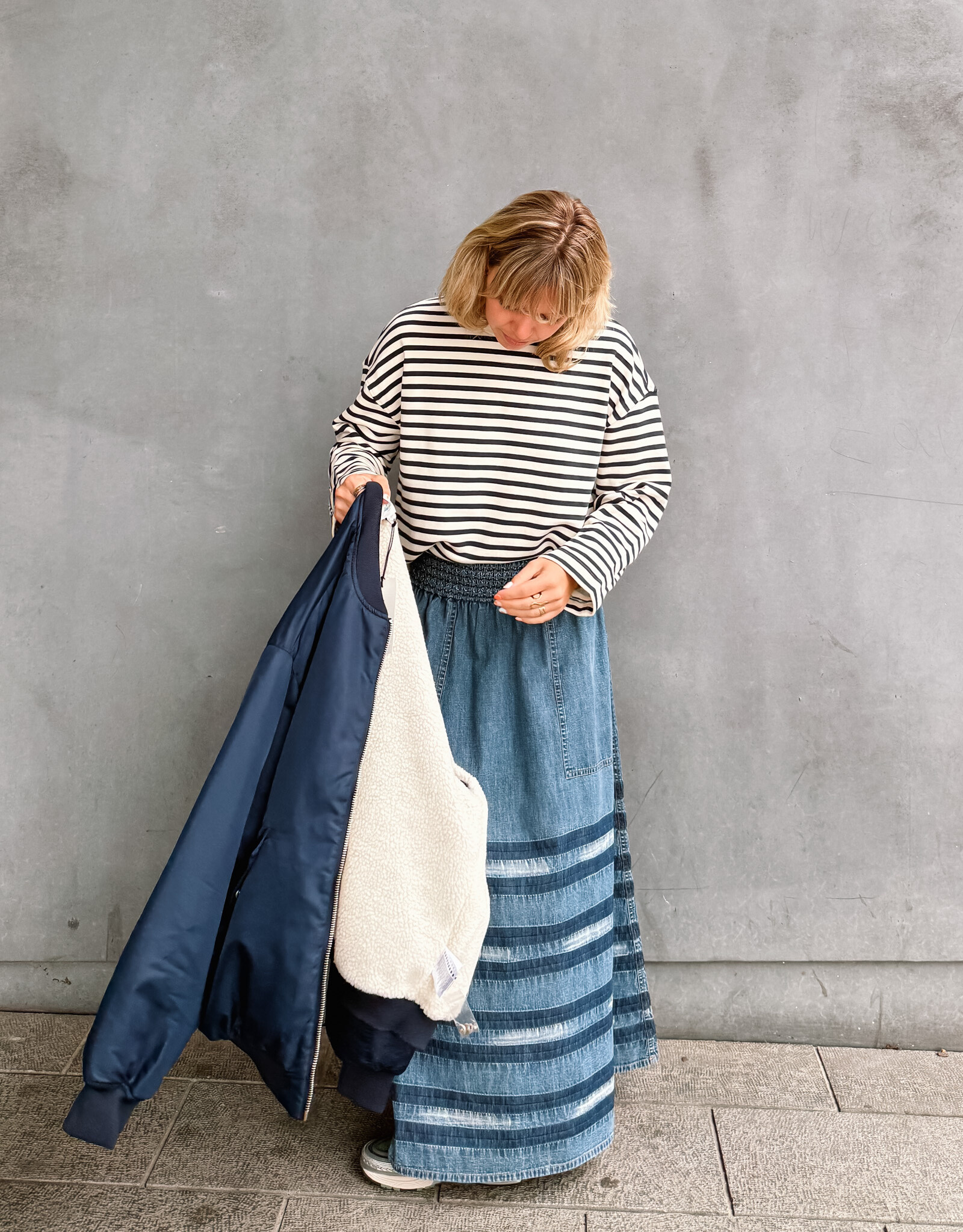 Lollys Laundry Bomber 'Lila' - Dark Navy - Lollys Laundry