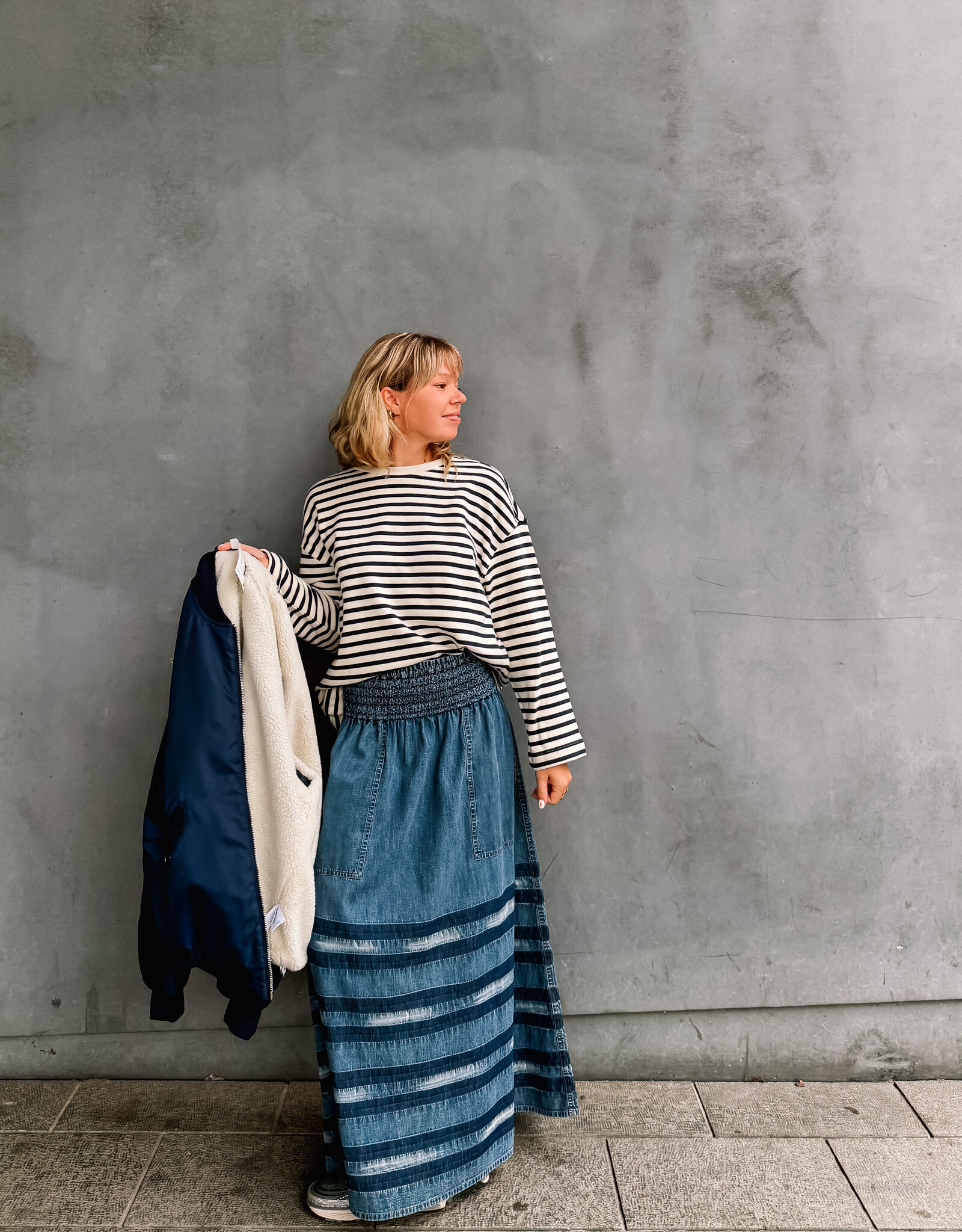 Lollys Laundry Sweater 'Demi' - Dark Blue - Lollys Laundry