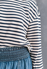 Lollys Laundry Sweater 'Demi' - Dark Blue - Lollys Laundry