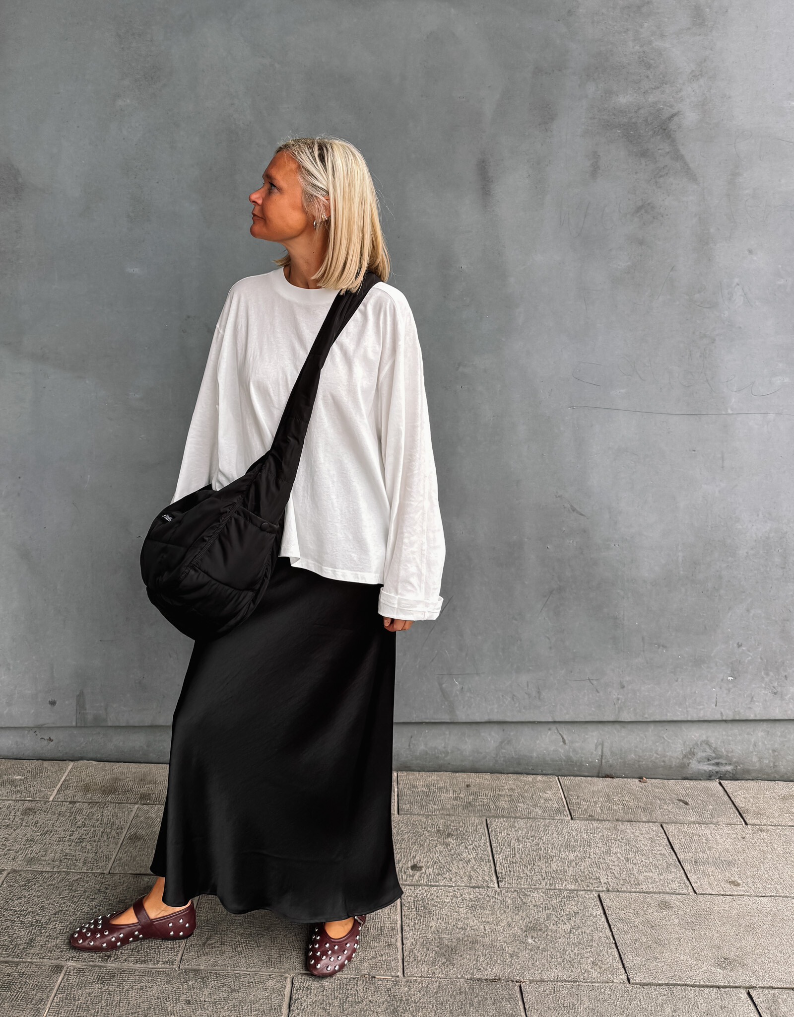 Rok 'Vicky' Heavy Sateen - Zwart