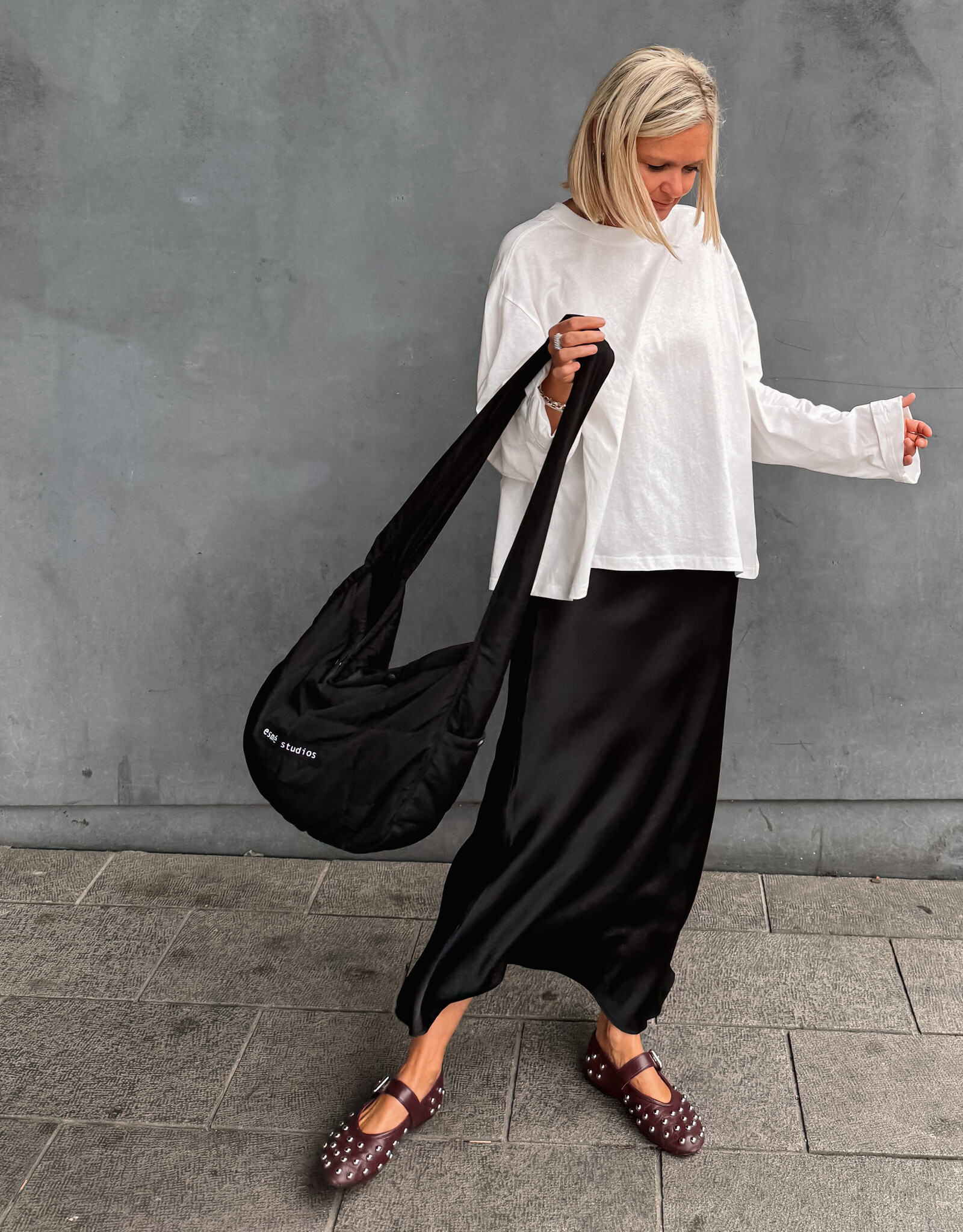 Rok 'Vicky' Heavy Sateen - Zwart