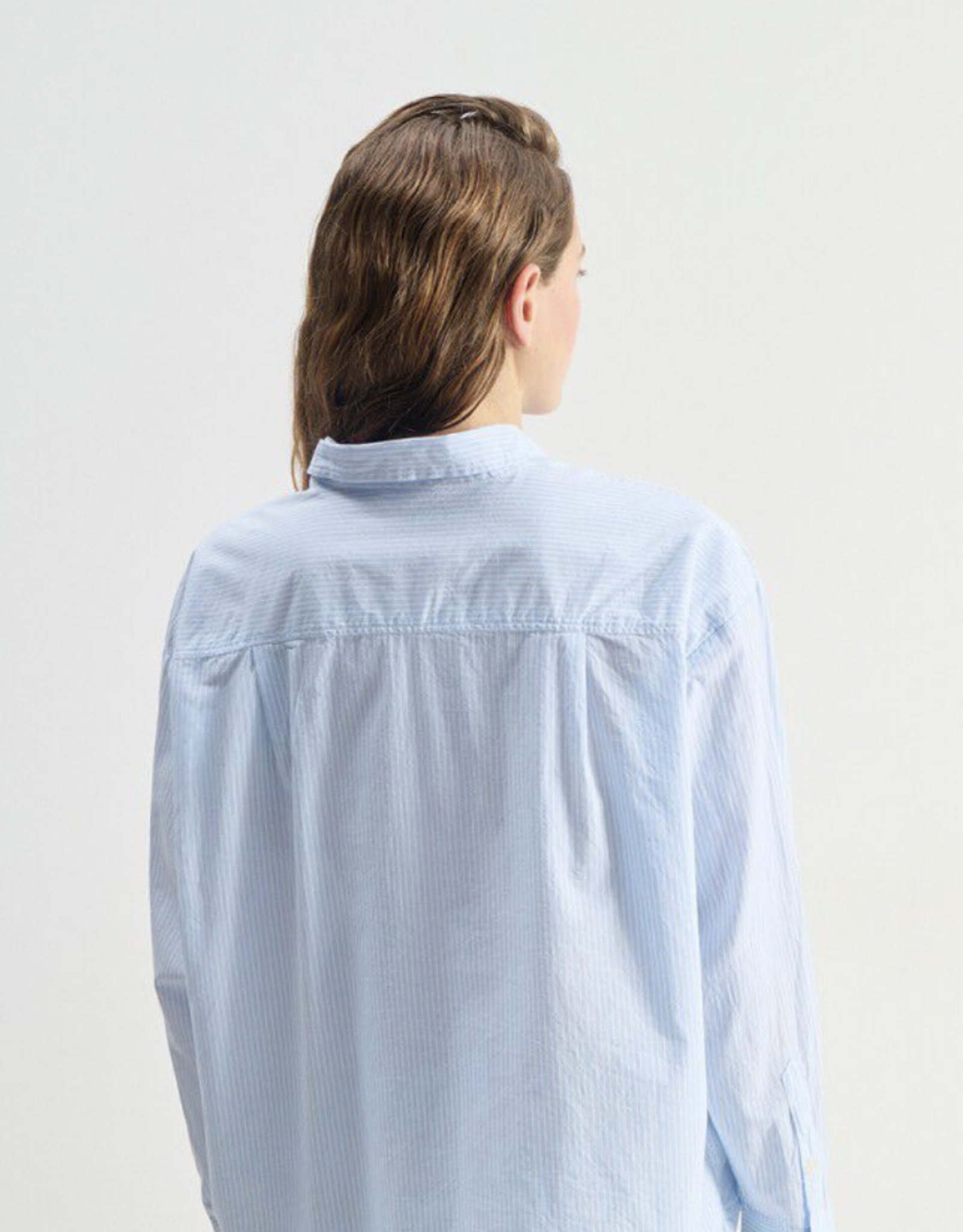 American Vintage Hemd 'Eluabird' - Rayures Bleues - Elu06A - American Vintage