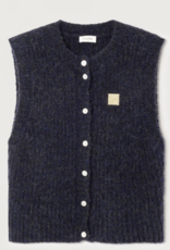 American Vintage Cardigan 'East' - Navy Mouline - East19MM - American Vintage