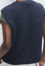 American Vintage Cardigan 'East' - Navy Mouline - East19MM - American Vintage