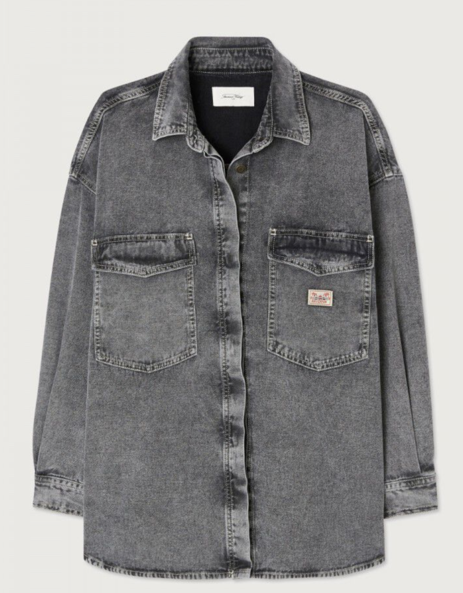 American Vintage Hemd 'Jazy' - Grey - JAZ06A  - American Vintage