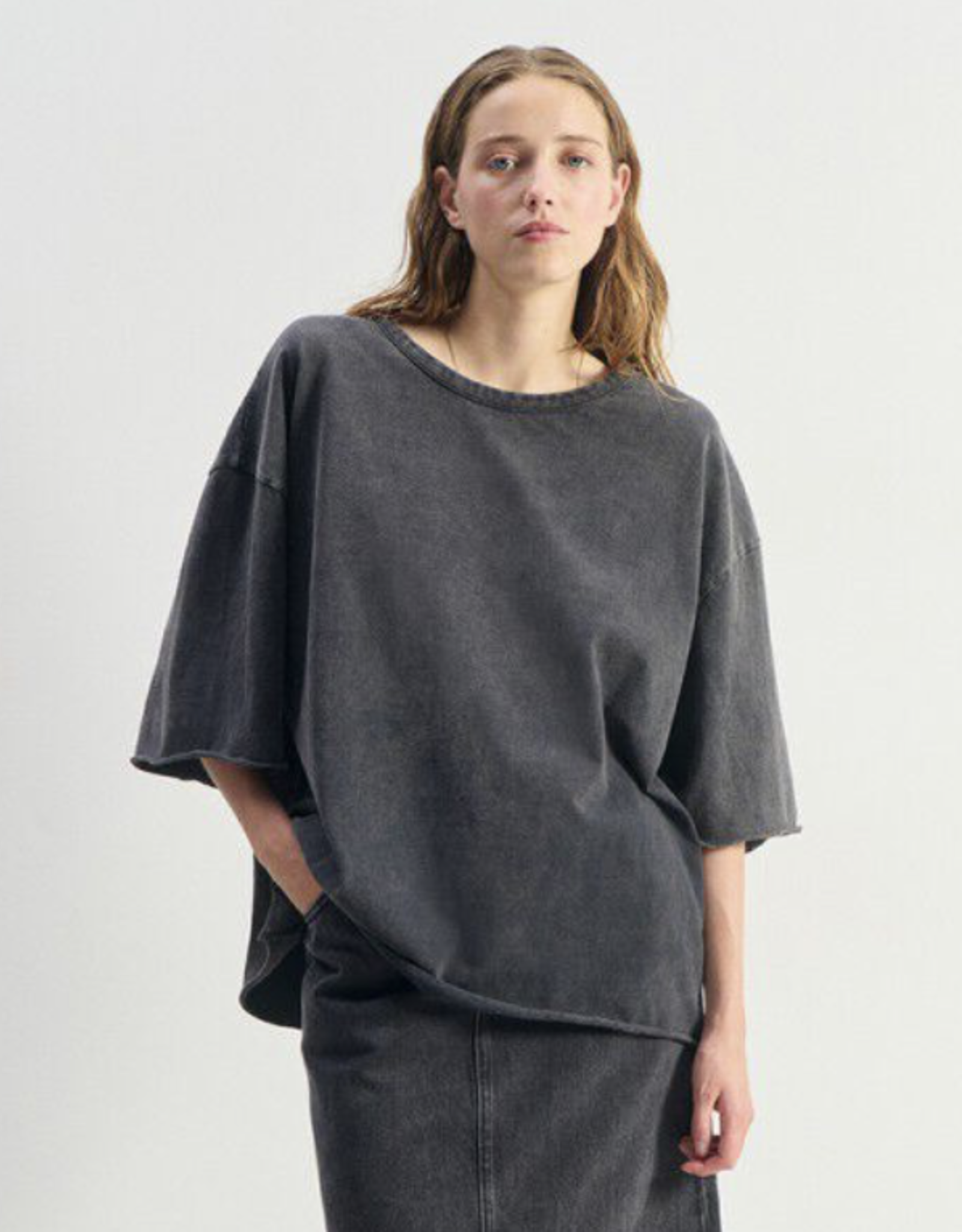 American Vintage T-Shirt 'Afoma' - Tenebre Vintage - AFO02D - American Vintage