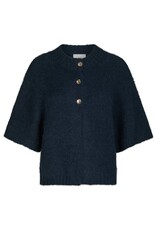 Cardigan Korte Mouw 'Benuta' - Navy - Neo Noir