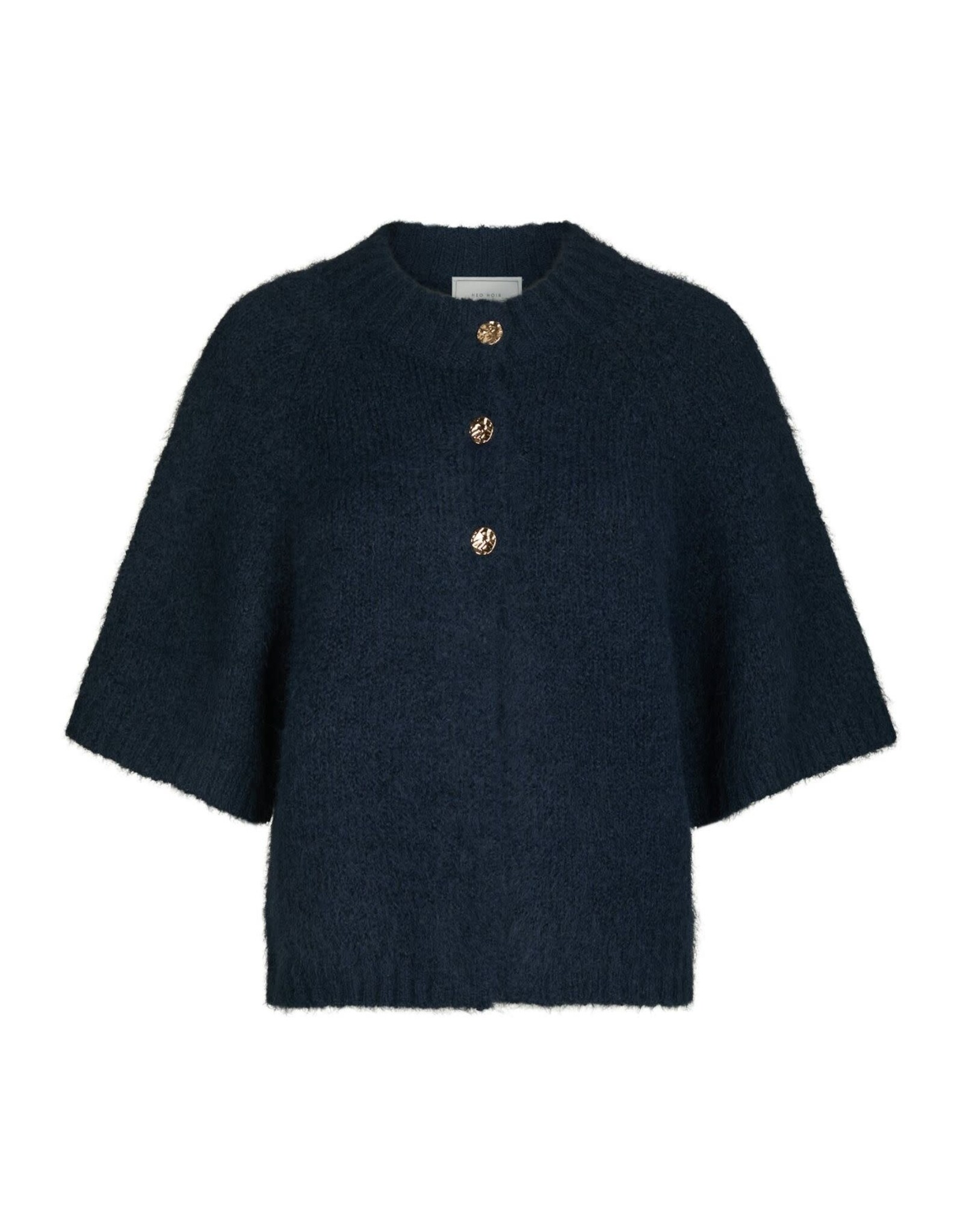 Cardigan Korte Mouw 'Benuta' - Navy - Neo Noir