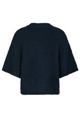 Cardigan Korte Mouw 'Benuta' - Navy - Neo Noir