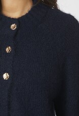 Cardigan Korte Mouw 'Benuta' - Navy - Neo Noir