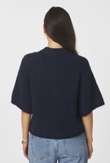 Cardigan Korte Mouw 'Benuta' - Navy - Neo Noir