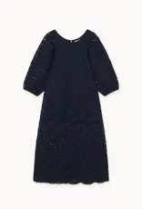 The Tiny Big Sister Jurk Lace 'Puff Sleeve' - Navy - The Tiny Big Sister The Tiny Big Sister Jurk Lace 'Puff Sleeve' - Navy - The Tiny Big Sister