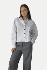 Another Label Blouse 'Feyza' - Black With Stripe - Another-Label Another Label Blouse 'Feyza' - Black With Stripe - Another-Label