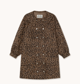 The Tiny Big Sister Jurk 'Animal Print' - Mocha  - The Tiny Big Sister