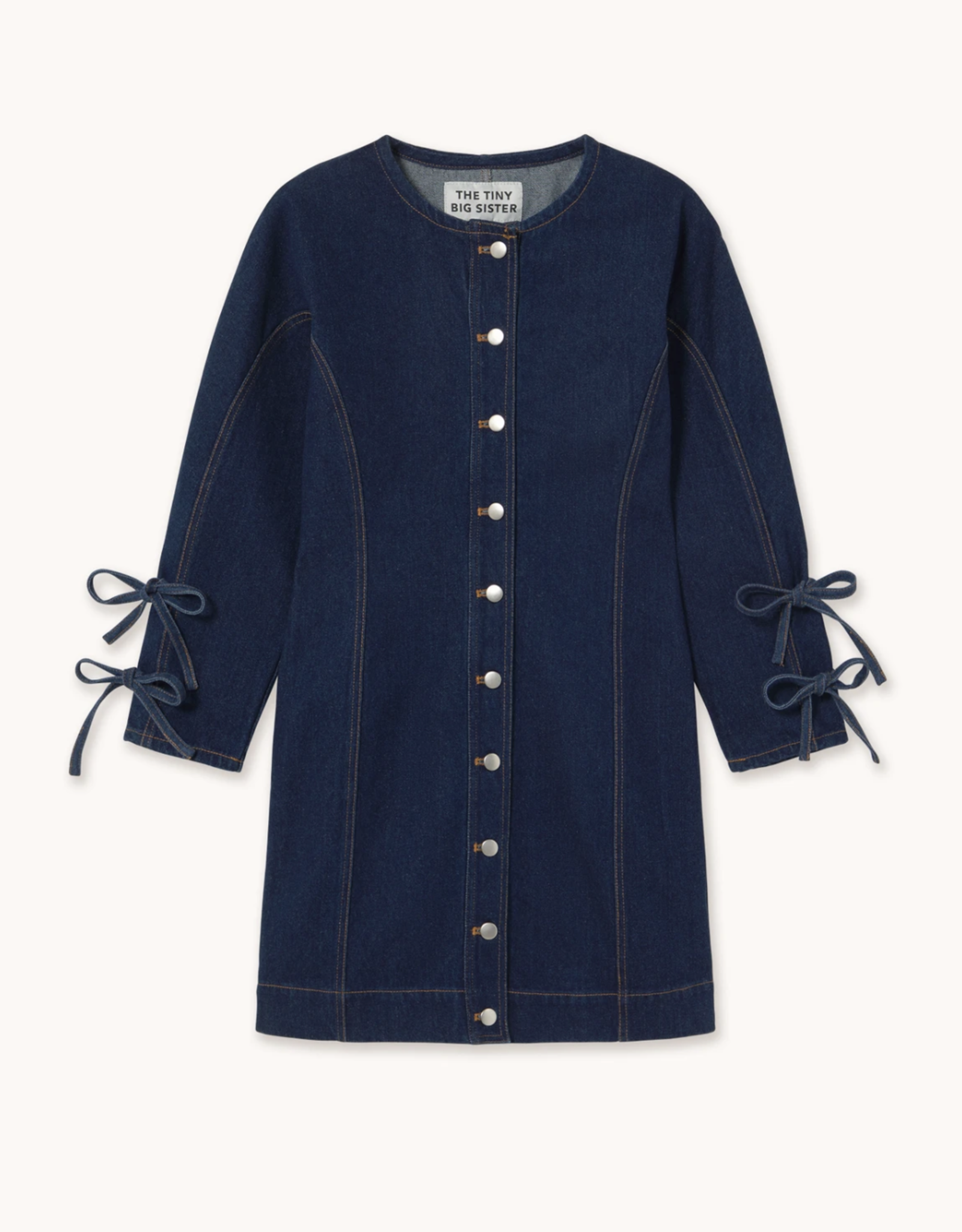 The Tiny Big Sister Jurk  'Lace Denim' - Navy  - The Tiny Big Sister