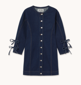 The Tiny Big Sister Jurk  'Lace Denim' - Navy  - The Tiny Big Sister