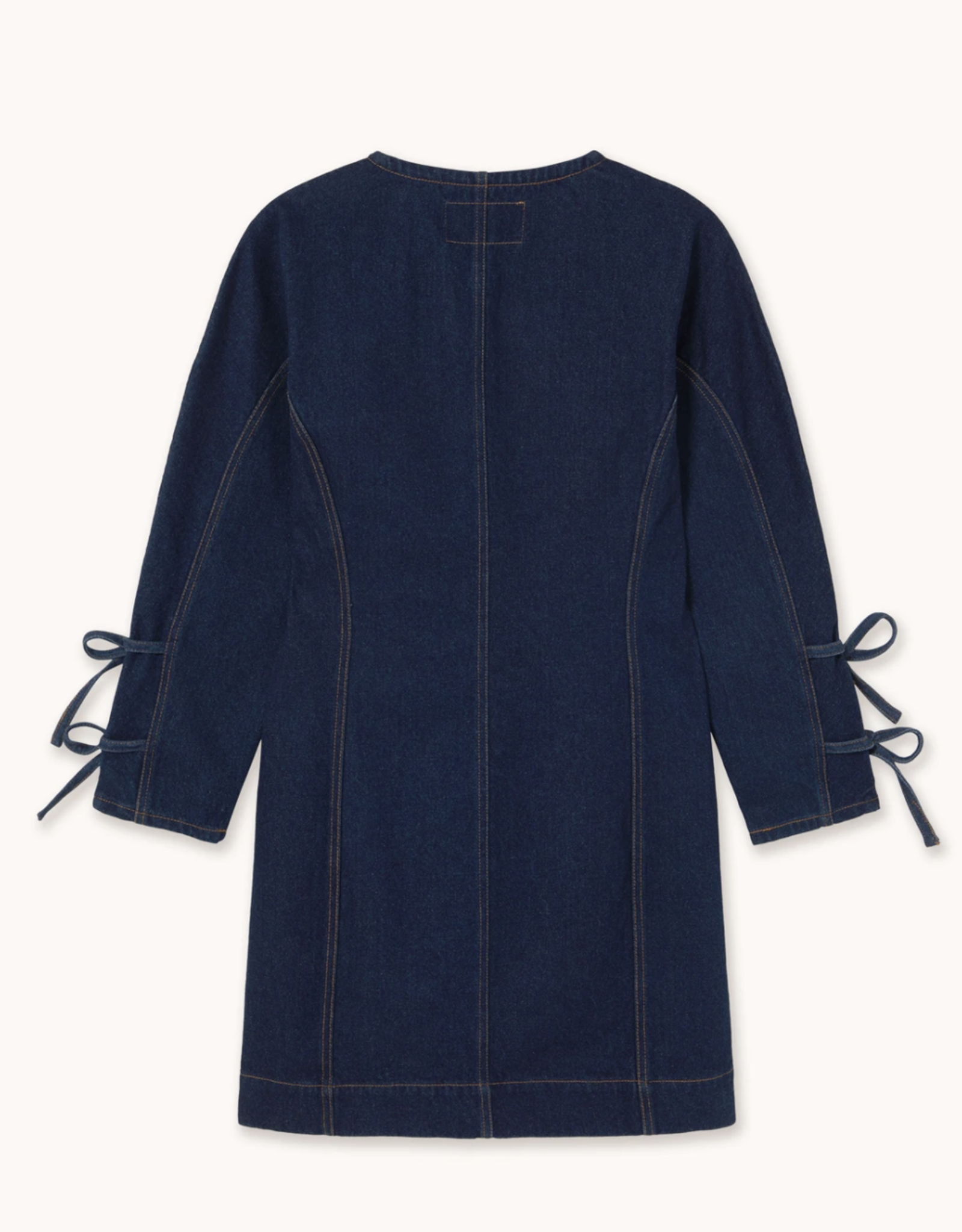 The Tiny Big Sister Jurk  'Lace Denim' - Navy  - The Tiny Big Sister