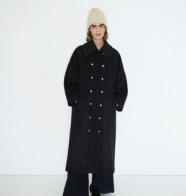 The Tiny Big Sister Long Coat - Navy - The Tiny Big Sister