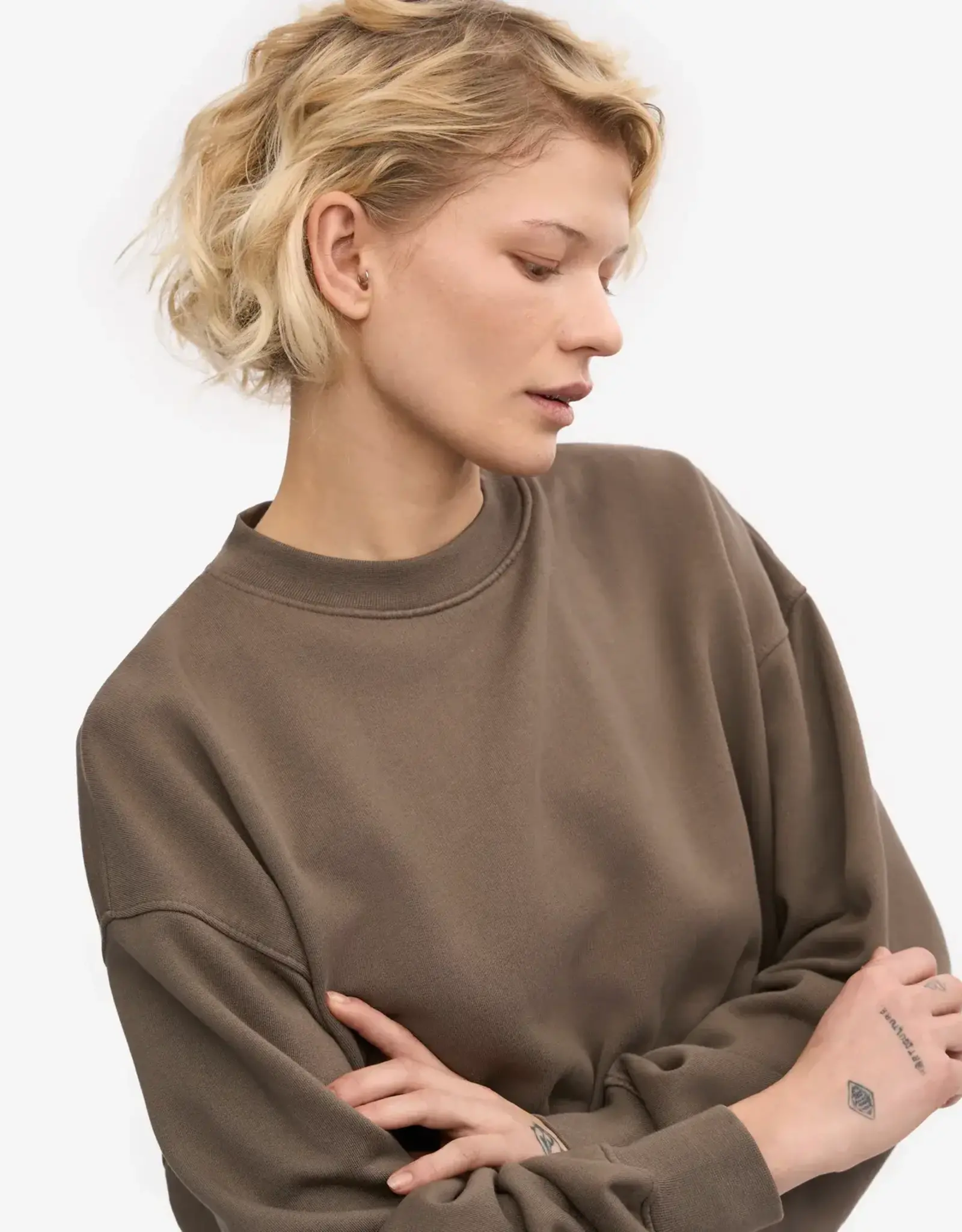 Colorful Standard Sweater 'Organic Oversized Crew' - Cedar Brown - Colorful Standard