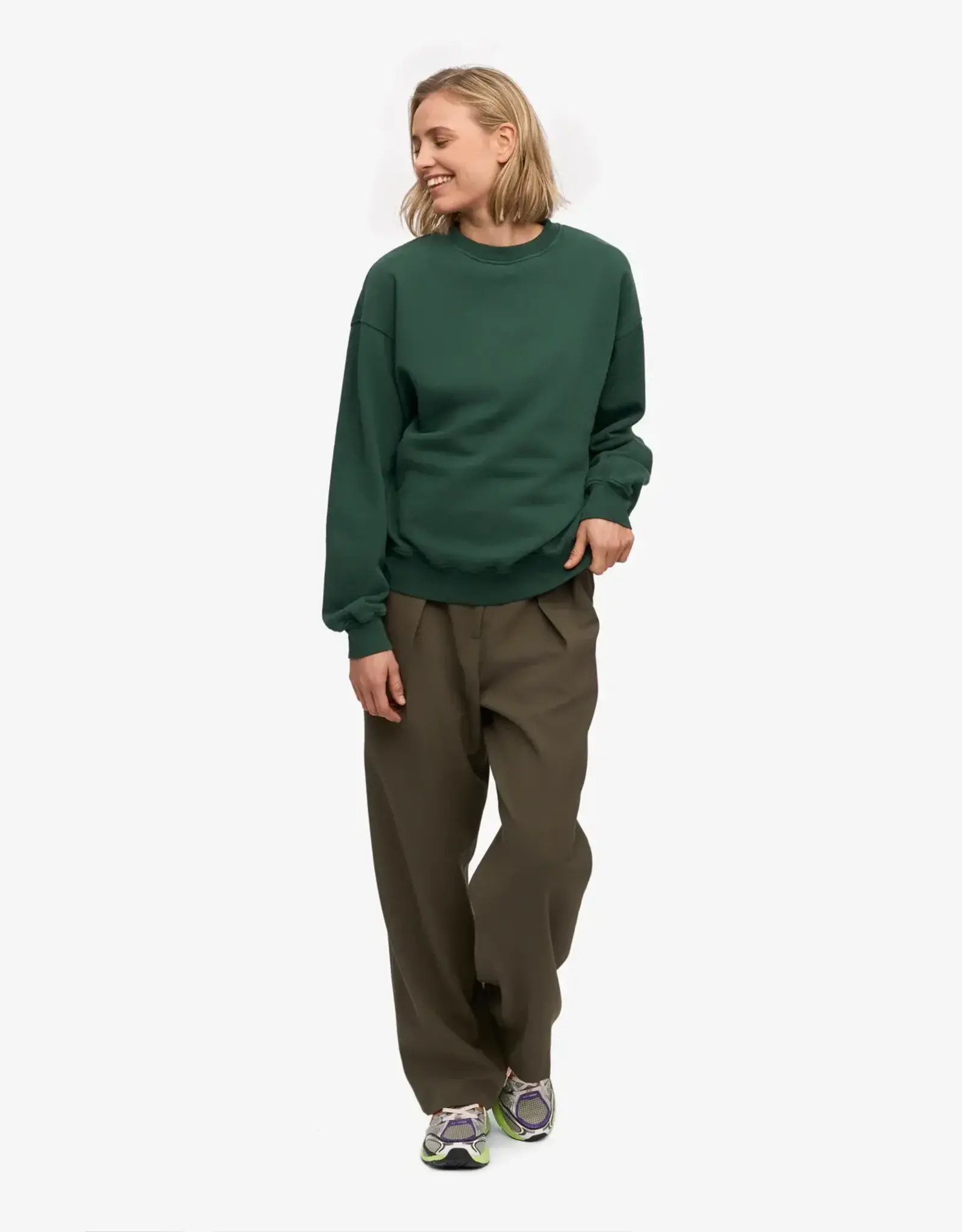Colorful Standard Sweater 'Organic Oversized Crew' - Emerald Green - Colorful Standard