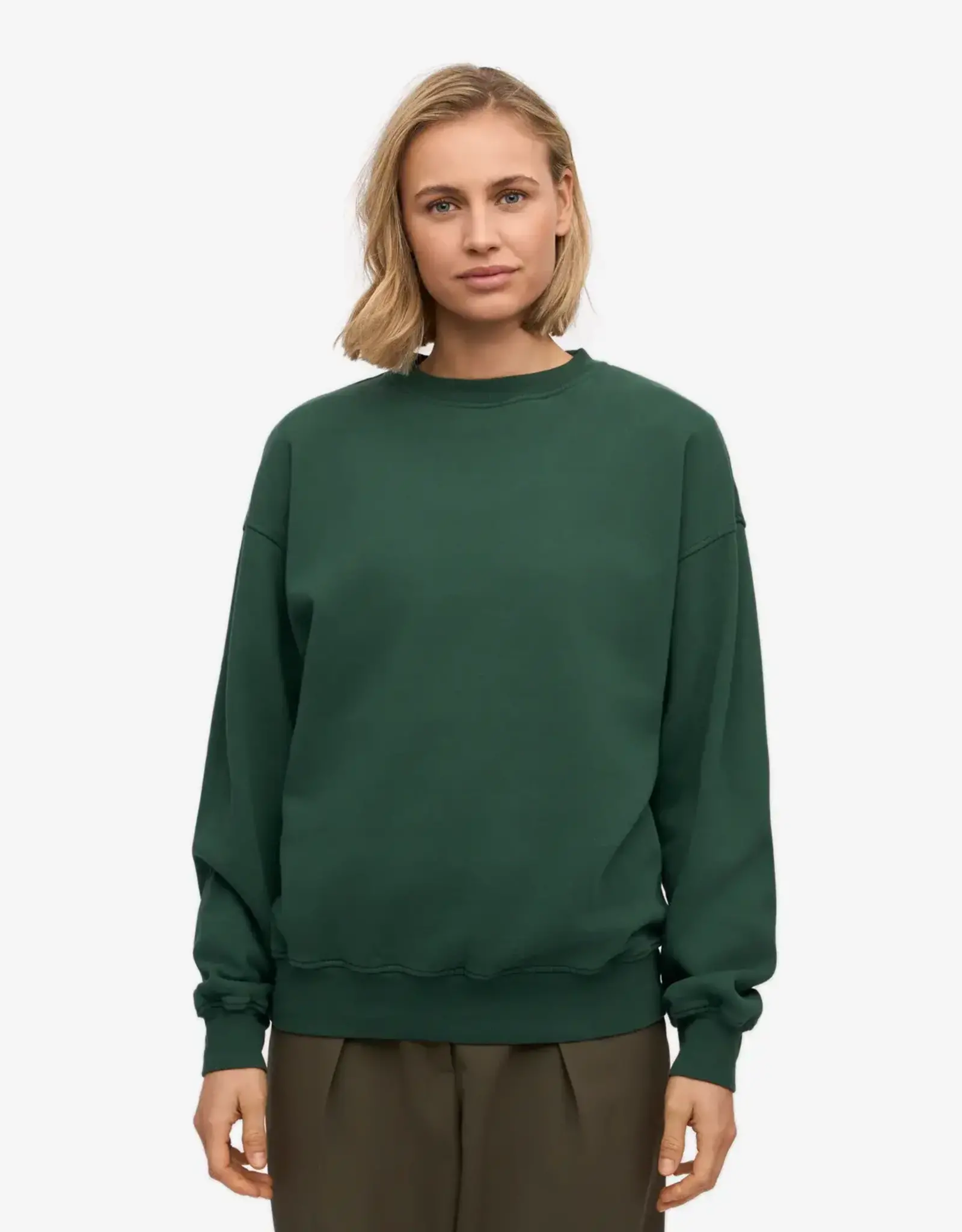 Colorful Standard Sweater 'Organic Oversized Crew' - Emerald Green - Colorful Standard