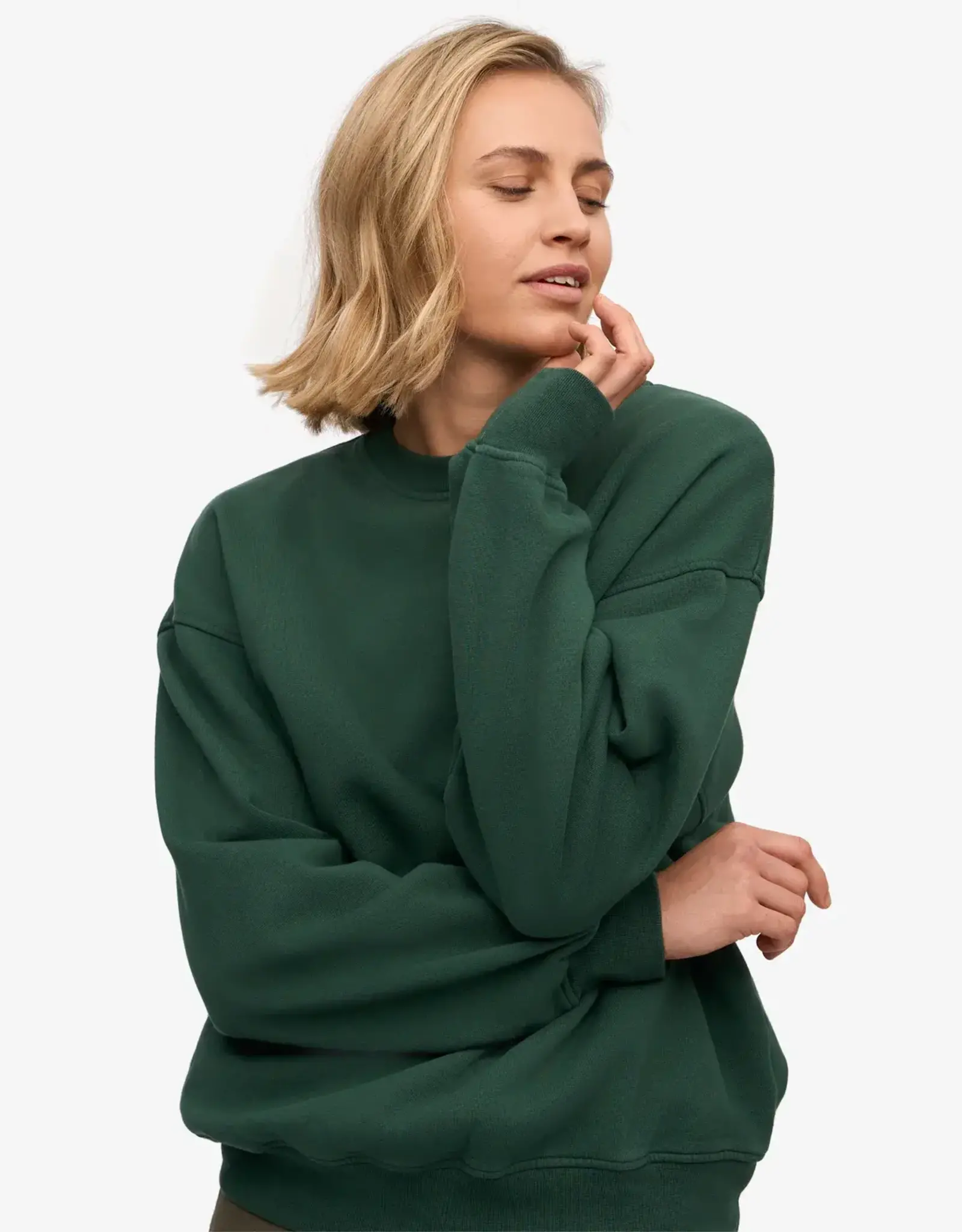 Colorful Standard Sweater 'Organic Oversized Crew' - Emerald Green - Colorful Standard