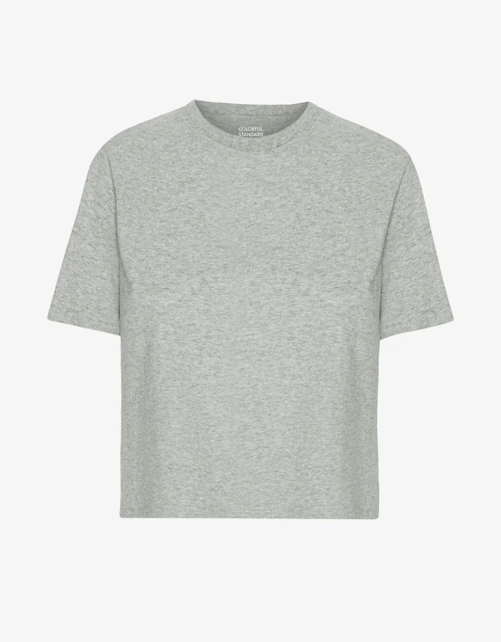 Colorful Standard T-Shirt 'Organic Boxy Crop Tee' - Heather Grey - Colorful Standard