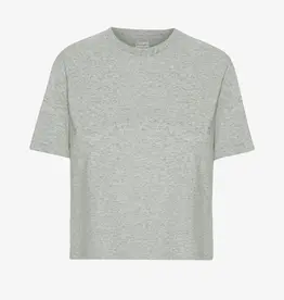 Colorful Standard T-Shirt 'Organic Boxy Crop Tee' - Heather Grey - Colorful Standard