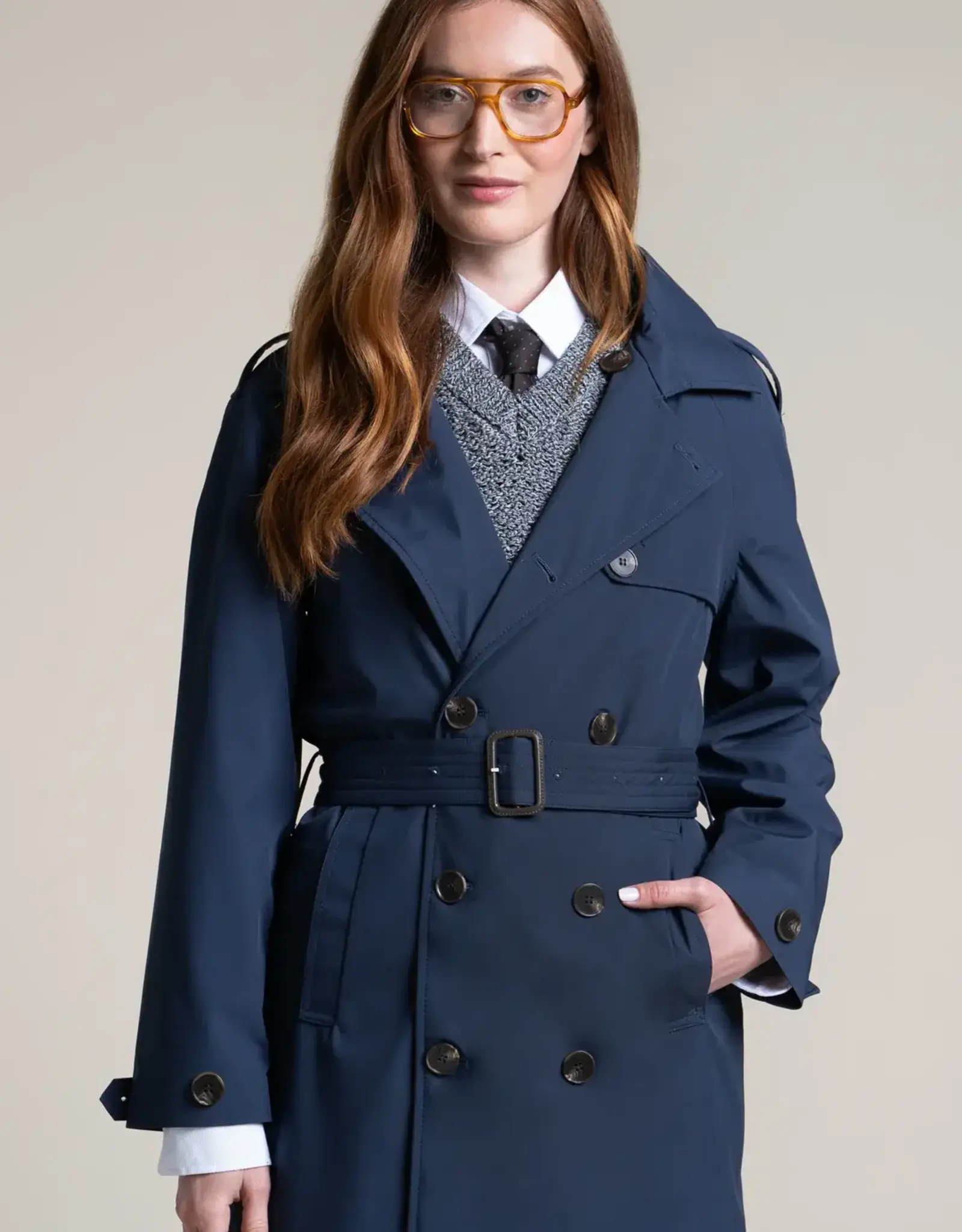 Flotte Trench Met Kap 'Montaigne' - Indigo - Flotte