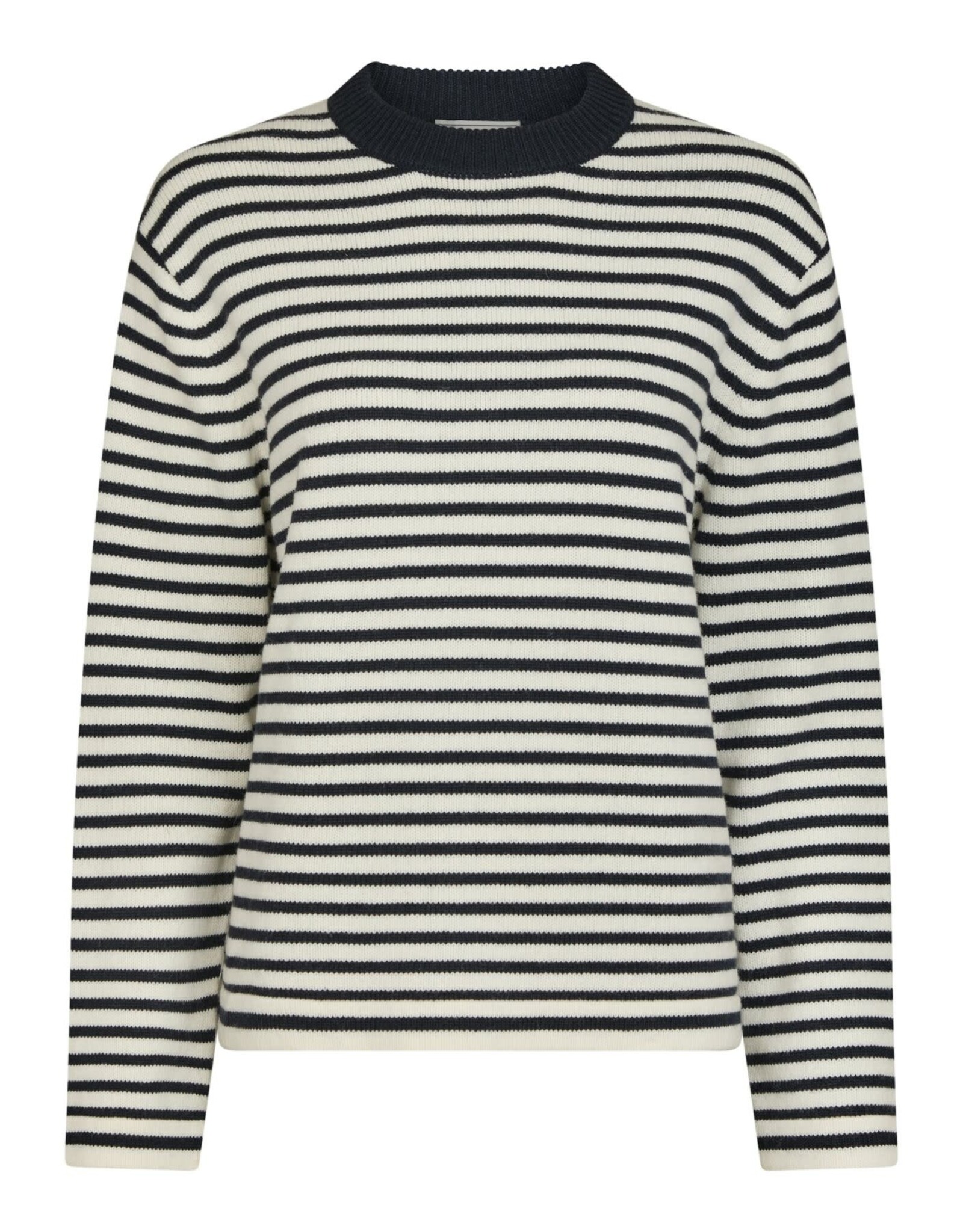 Pull Stripe 'Rivi' - White/Navy - Neo Noir