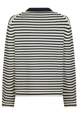 Pull Stripe 'Rivi' - White/Navy - Neo Noir
