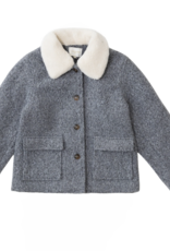 La Petite Etoile Korte Mantel 'Nattie' - Gris - La Petite Etoile