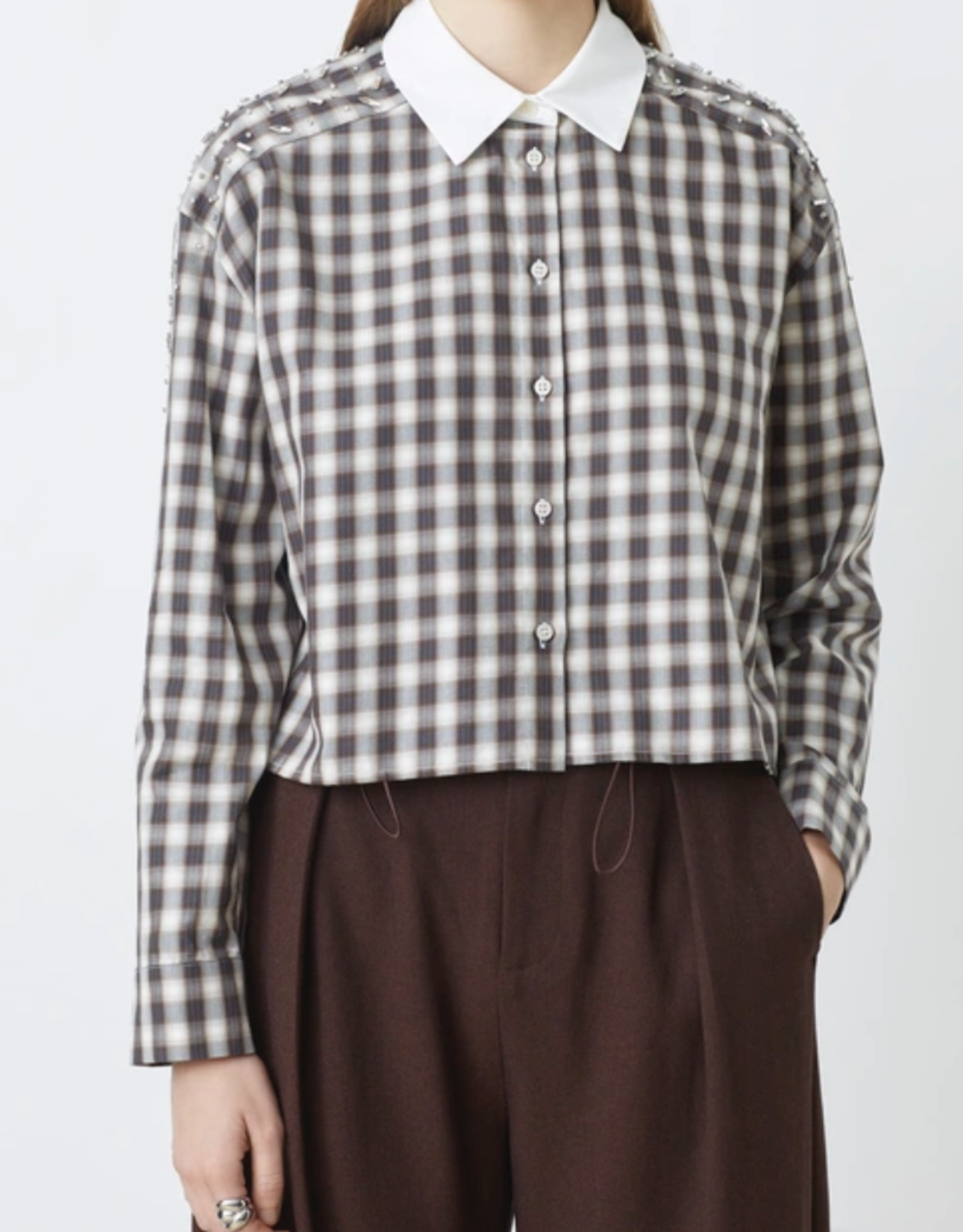 Suncoo Blouse 'Luigi' - Choco - Suncoo