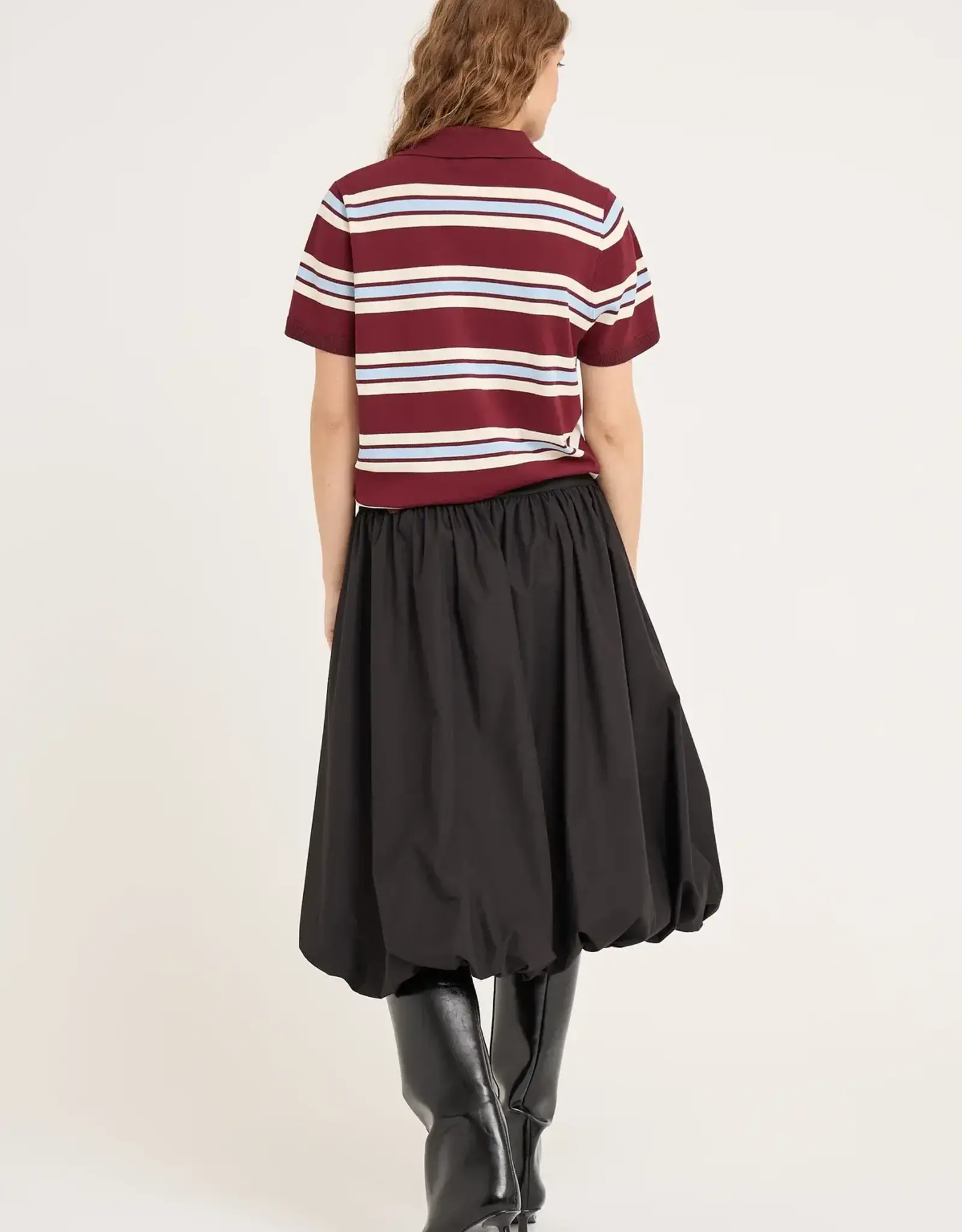 A view Polo 'Stripe' - Burgundy/White/Blue - A View